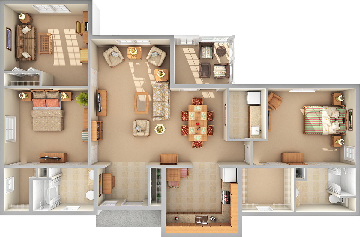 Meadows 3D Floor Plan
