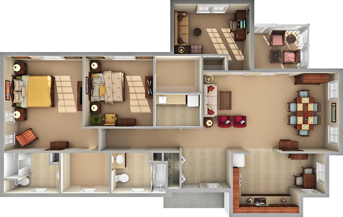 Meadows 3D Floor Plan