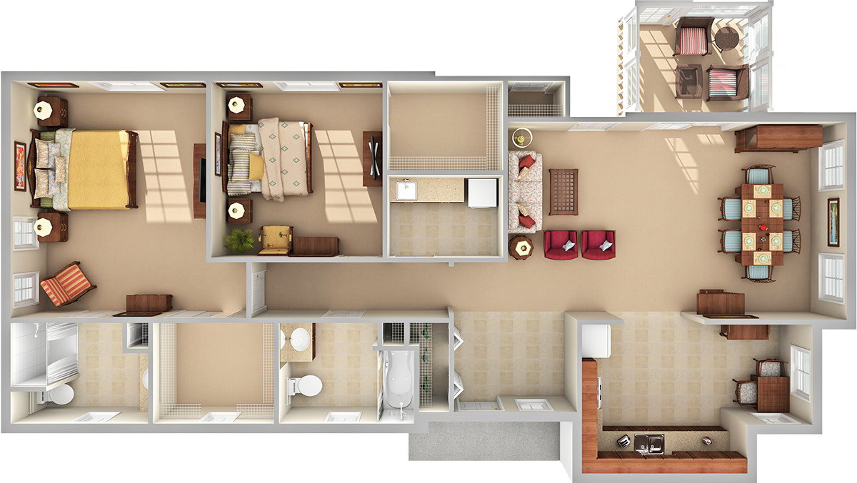 Meadows 3D Floor Plan