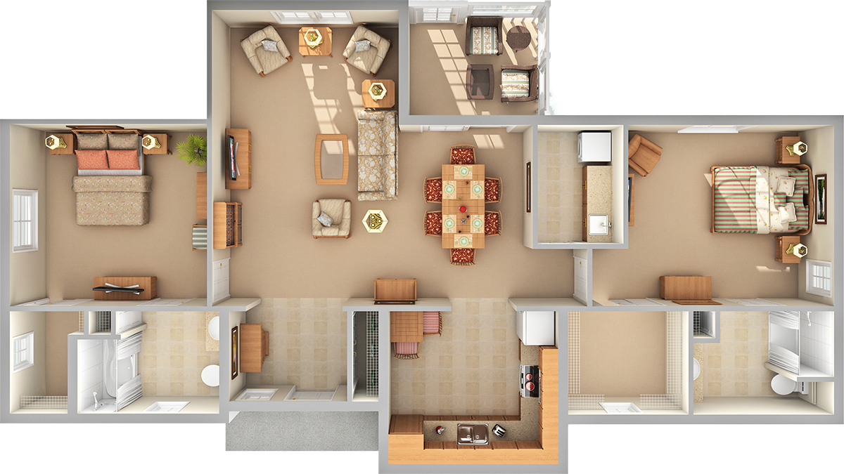 Meadows 3D Floor Plan