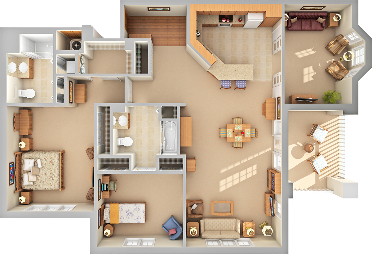 Pinnacle 3D Floor Plan
