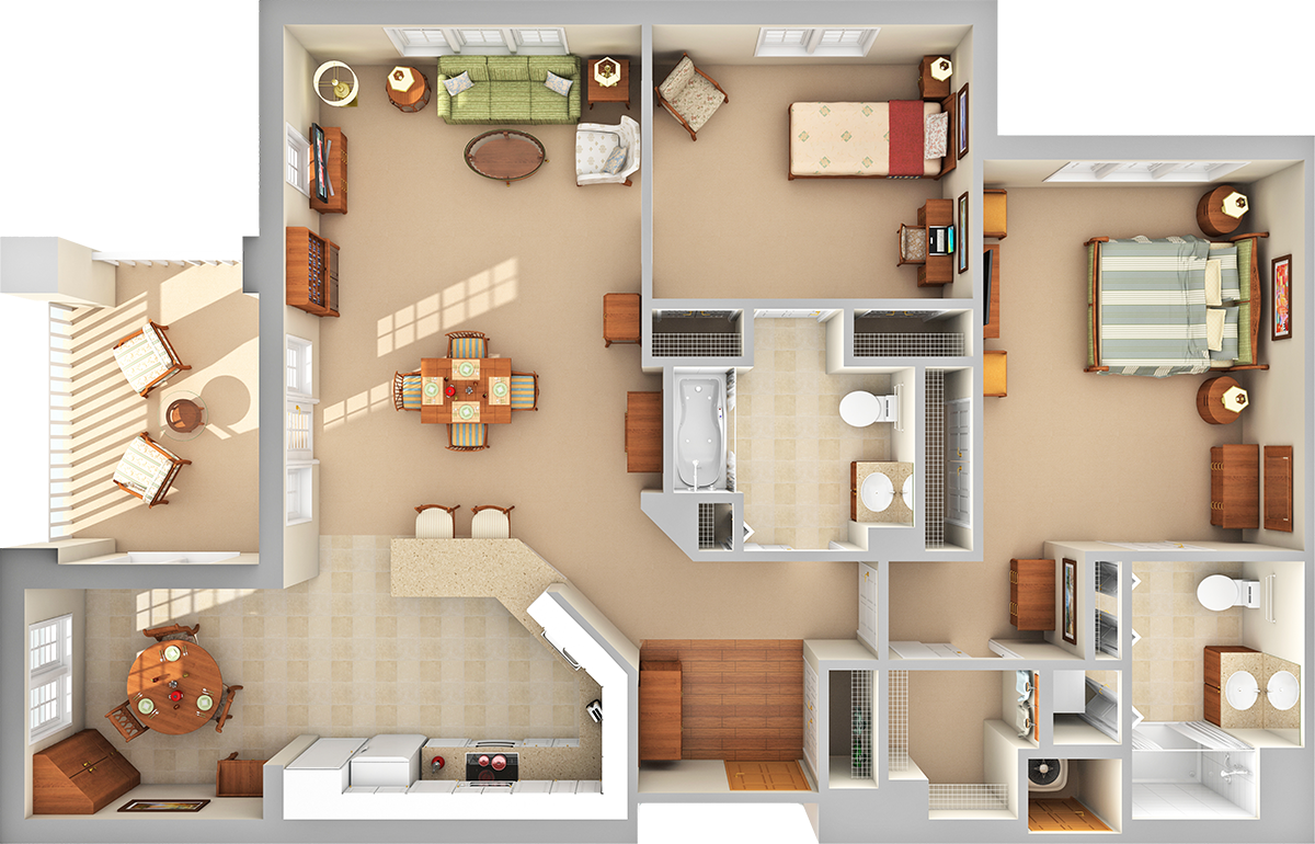 Pinnacle 3D Floor Plan