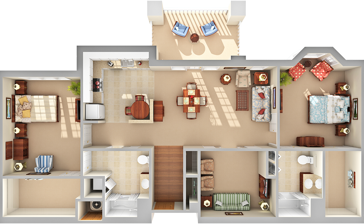 Pinnacle 3D Floor Plan