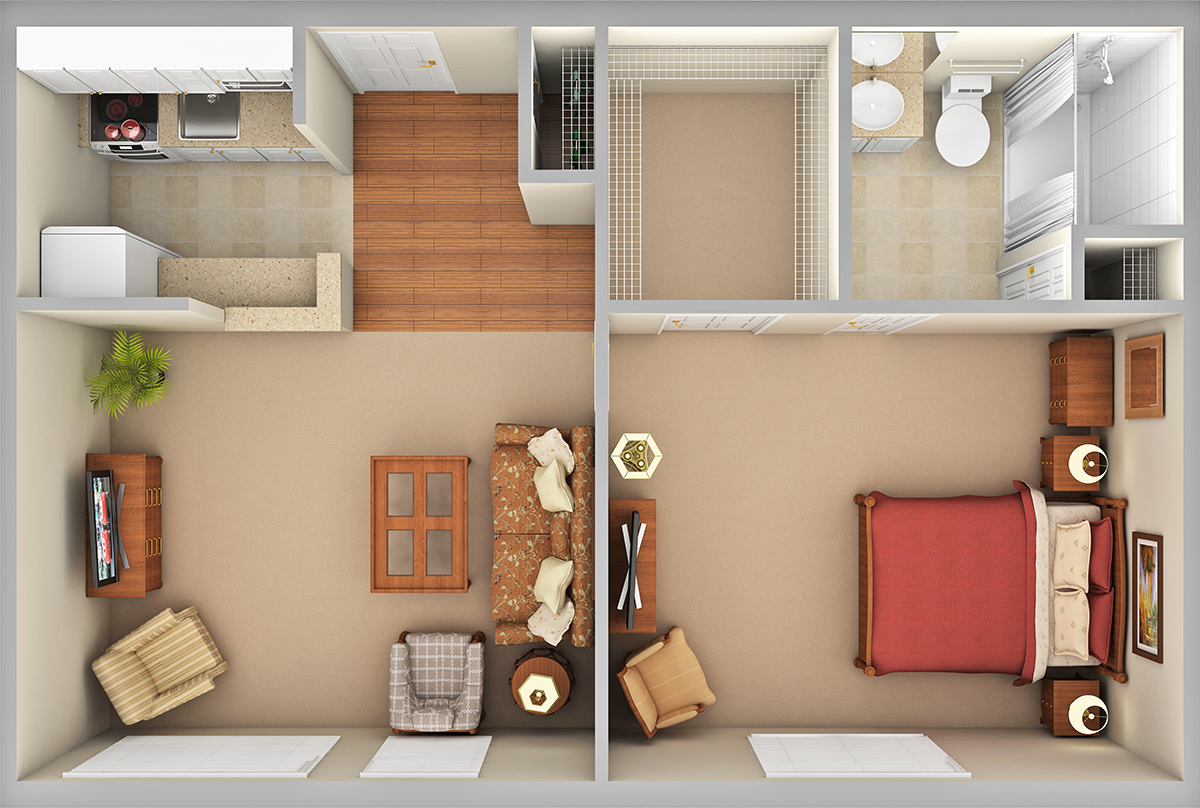 Pisgah 3D Floor Plan