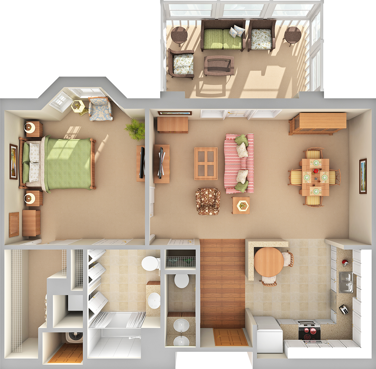 Summit 3D Floor Plan