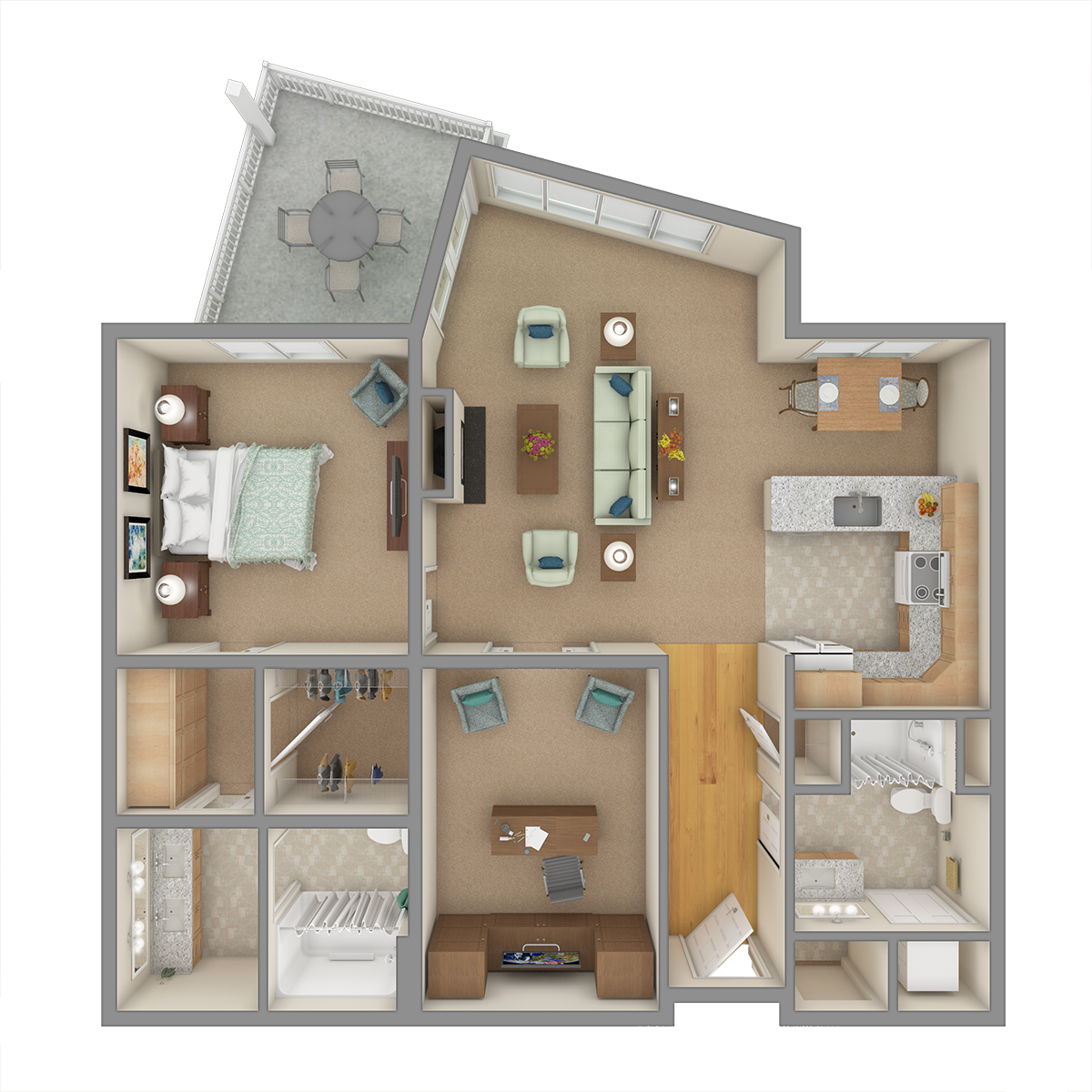 Smoky Mountain 3D Floor Plan